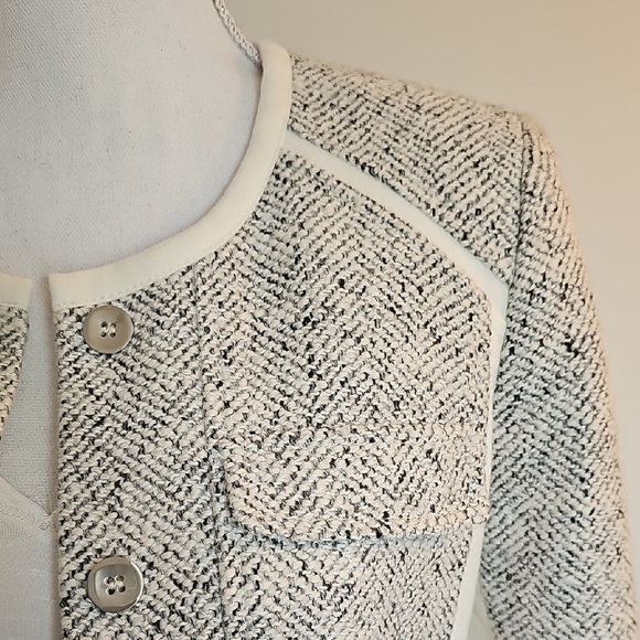 White House Black Market Ice Princess Topper in Grey - Picture 3 of 7